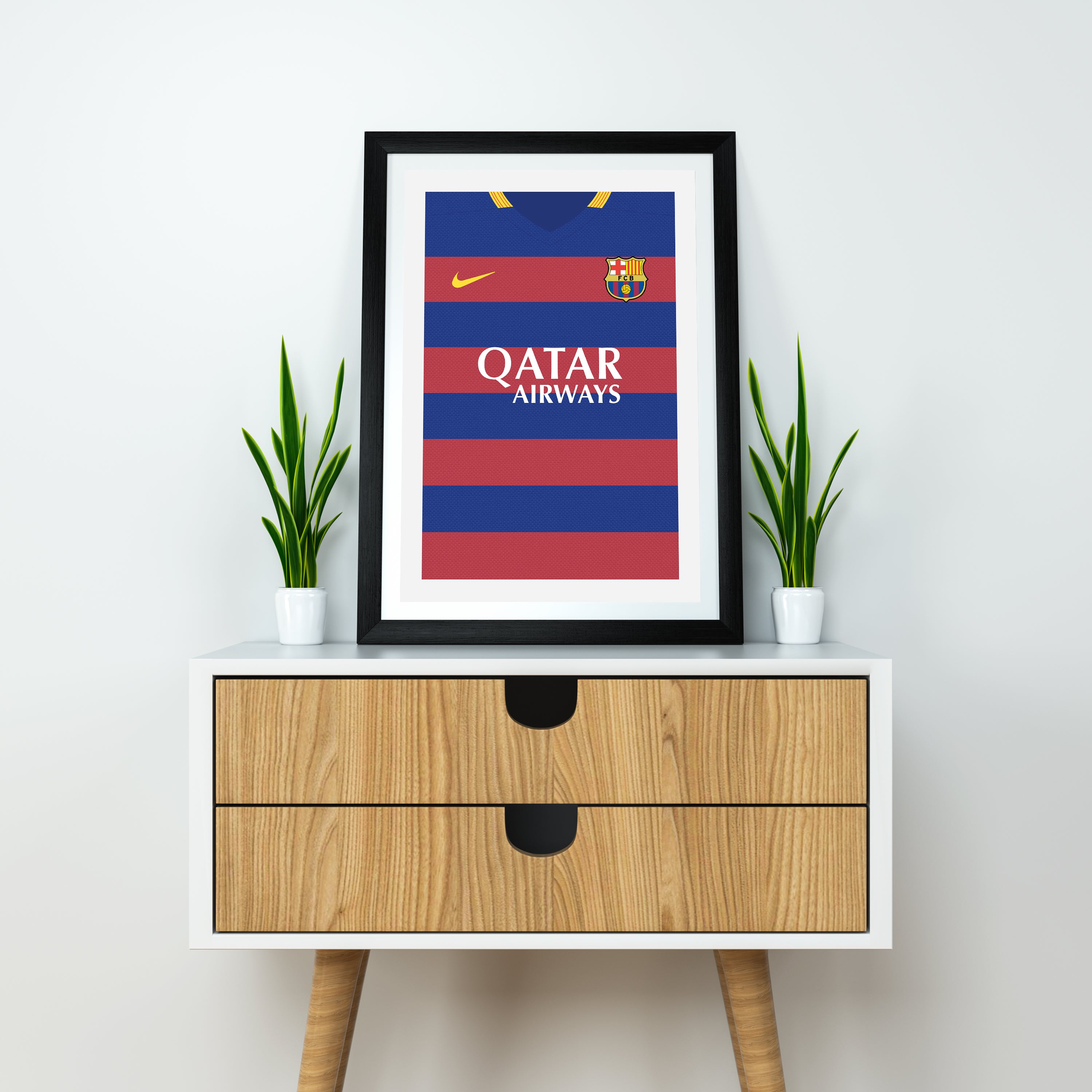 Messi Barcelona 15/16 (Front) Heavyweight Art Print - Football Post - Perfect Gift - Birthday Present for Him