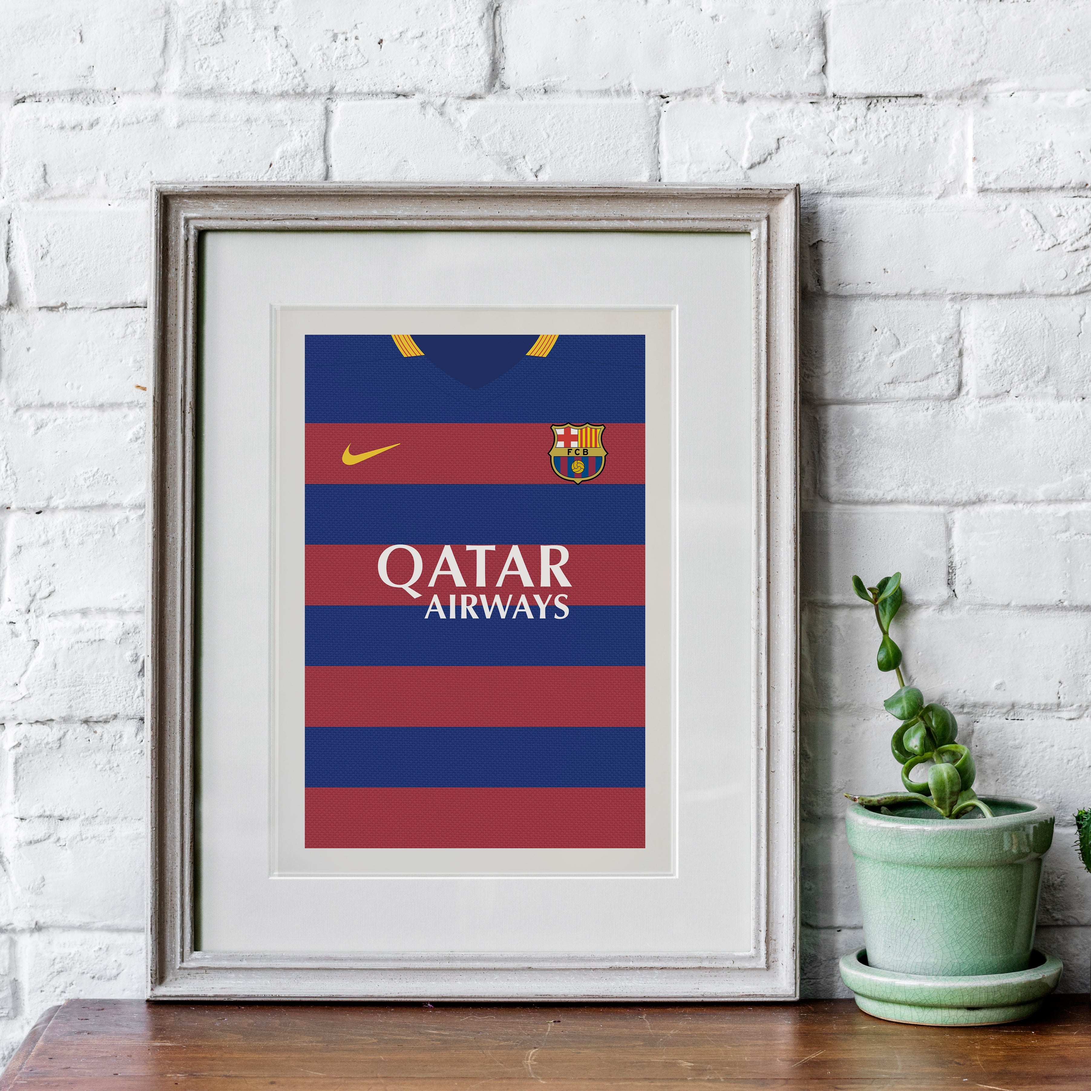 Messi Barcelona 15/16 (Front) Heavyweight Art Print - Football Post - Perfect Gift - Birthday Present for Him