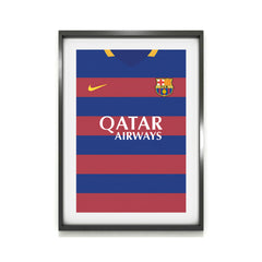 Messi Barcellona 15/16 (Fronte) Stampa d&