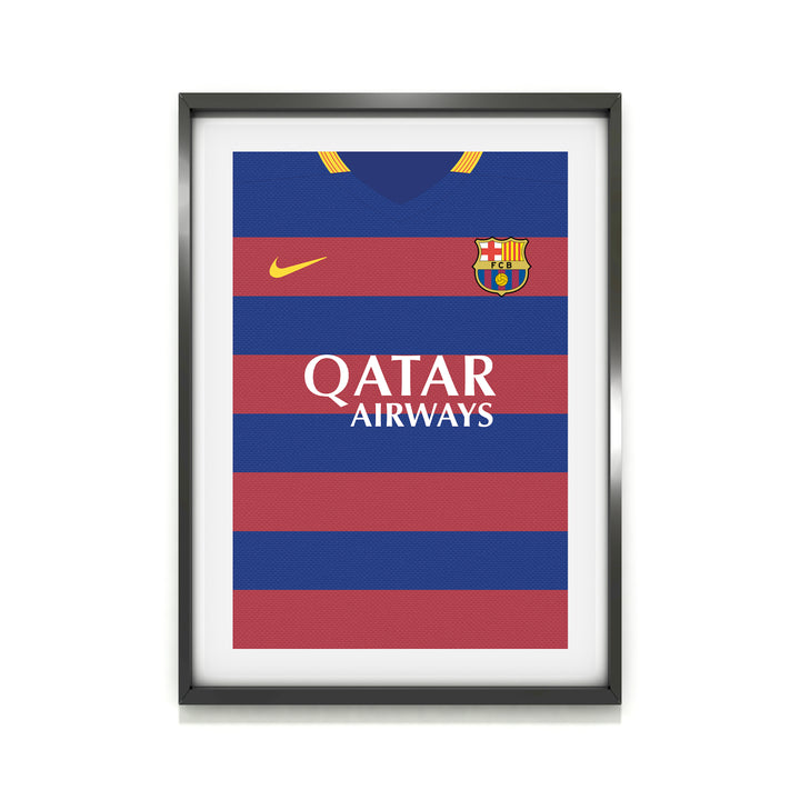 Messi Barcellona 15/16 (Fronte) Stampa d&