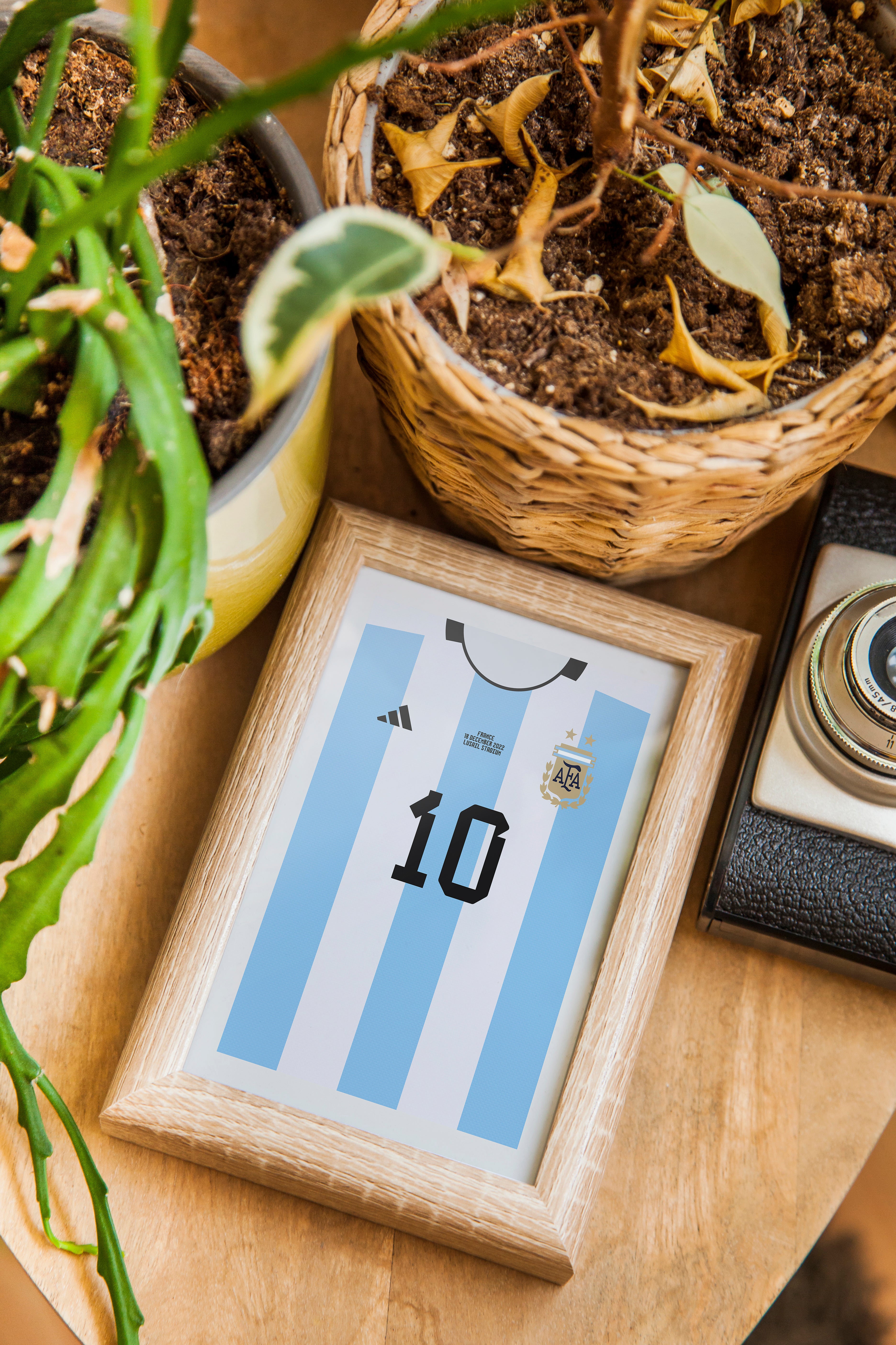 Messi Argentina 22/23 (Front) Heavyweight Art Print - Football Post - Perfect Gift - Birthday Present for Him