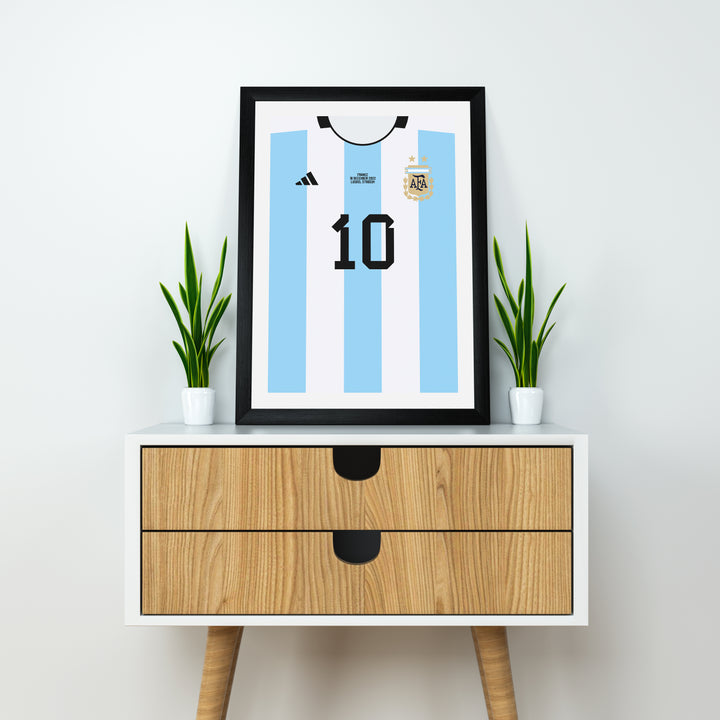 Messi Argentina 22/23 (Fronte) Stampa d&