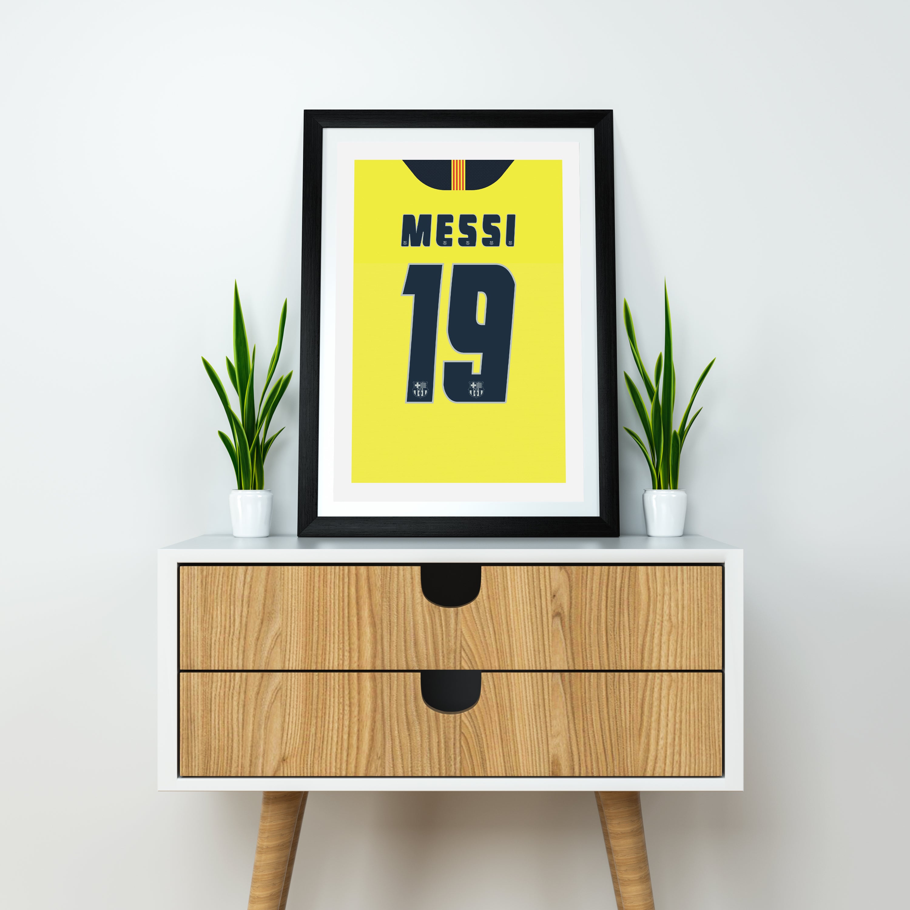 Messi Barcelona 2005/06 (Back) Heavyweight Art Print - Football Post - Perfect Gift - Birthday Present for Him