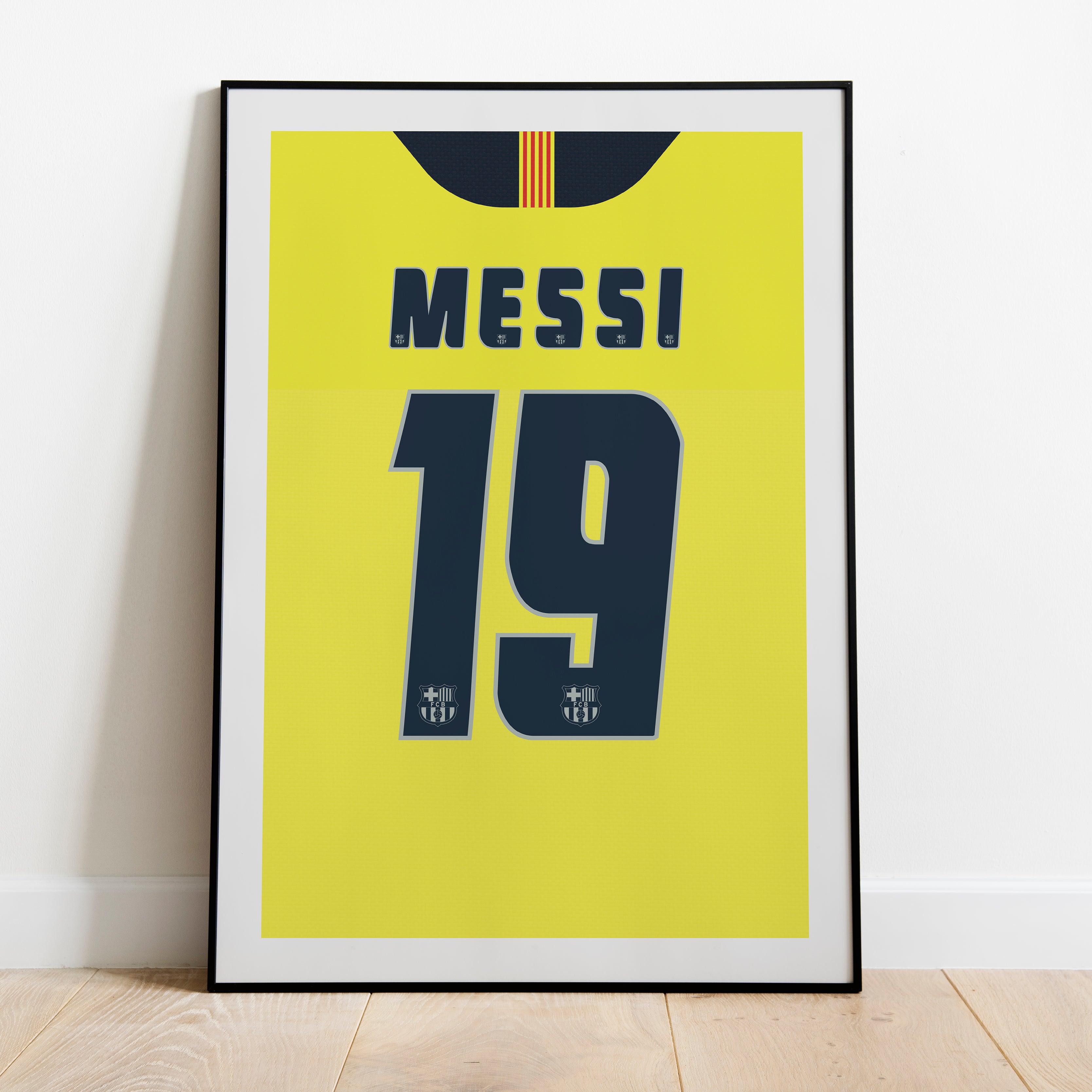 Messi Barcelona 2005/06 (Back) Heavyweight Art Print - Football Post - Perfect Gift - Birthday Present for Him