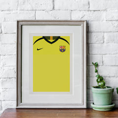 Messi Barcelona 2005/06 (Front) Heavyweight Art Print - Football Post - Perfect Gift - Birthday Present for Him