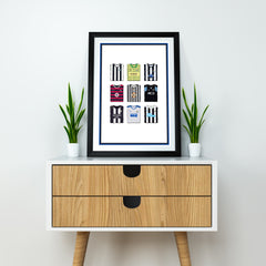 Newcastle Collection Heavyweight Art Print - Football Post - Perfect Gift - Birthday Present for Him
