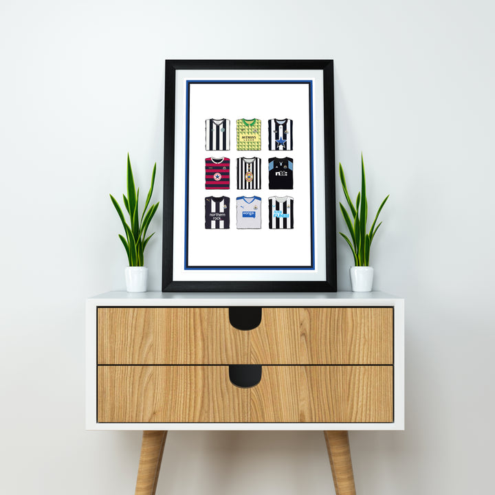 Newcastle Collection Heavyweight Art Print - Football Post - Perfect Gift - Birthday Present for Him