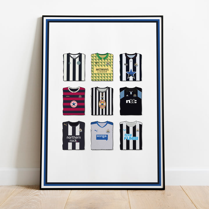 Newcastle Collection Heavyweight Art Print - Football Post - Perfect Gift - Birthday Present for Him