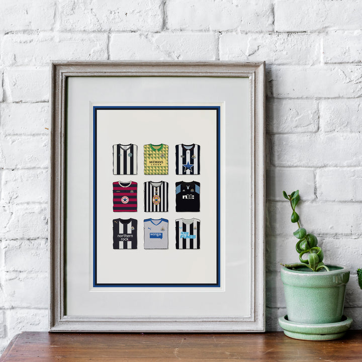 Newcastle Collection Heavyweight Art Print - Football Post - Perfect Gift - Birthday Present for Him