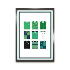 Northern Ireland Heavyweight Art Print - Football Post - Perfect Gift - Birthday Present for Him