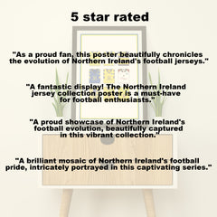 Northern Ireland Heavyweight Art Print - Football Post - Perfect Gift - Birthday Present for Him