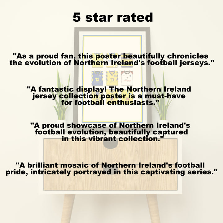 Northern Ireland Heavyweight Art Print - Football Post - Perfect Gift - Birthday Present for Him