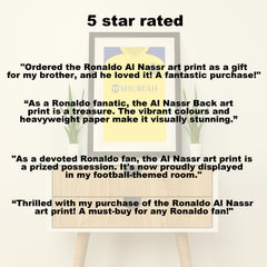Ronaldo Al Nassr (Front) Heavyweight Art Print - Football Post - Perfect Gift - Birthday Present for Him