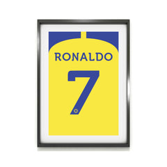 Ronaldo Al Nassr (Back) Heavyweight Art Print - Football Post - Perfect Gift - Birthday Present for Him