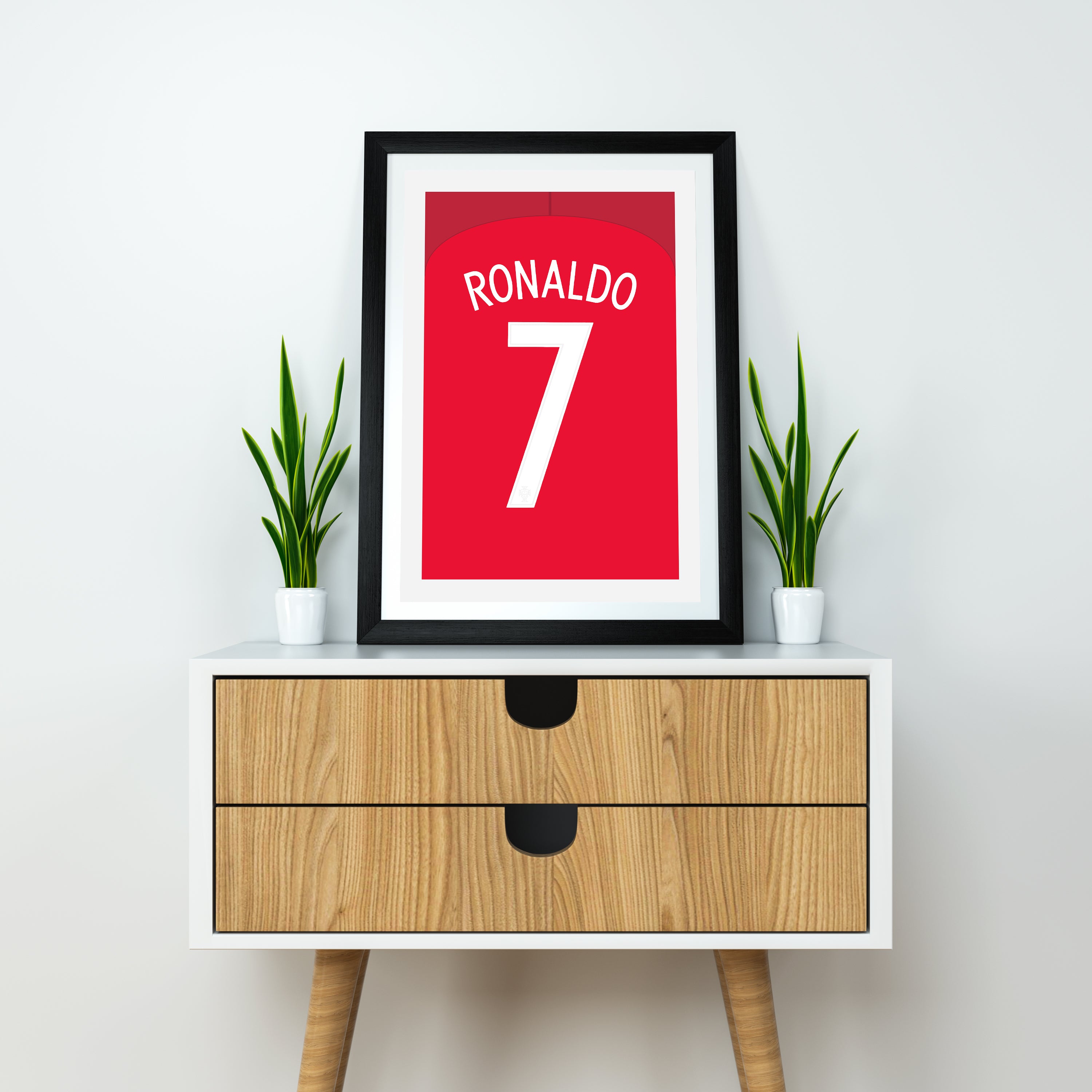 Ronaldo Portugal 2016 (Rückseite) Hochwertiger Kunstdruck - Fußball-Poster - Perfektes Geschenk - Geburtstagsgeschenk für ihn