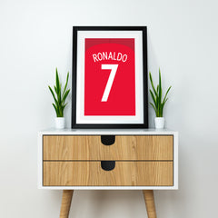 Ronaldo Portogallo 2016 (Retro) Stampa d&