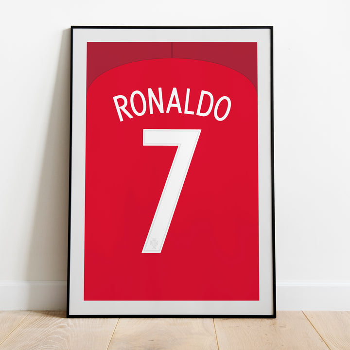 Ronaldo Portogallo 2016 (Retro) Stampa d&