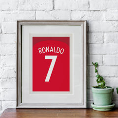 Ronaldo Portogallo 2016 (Retro) Stampa d&
