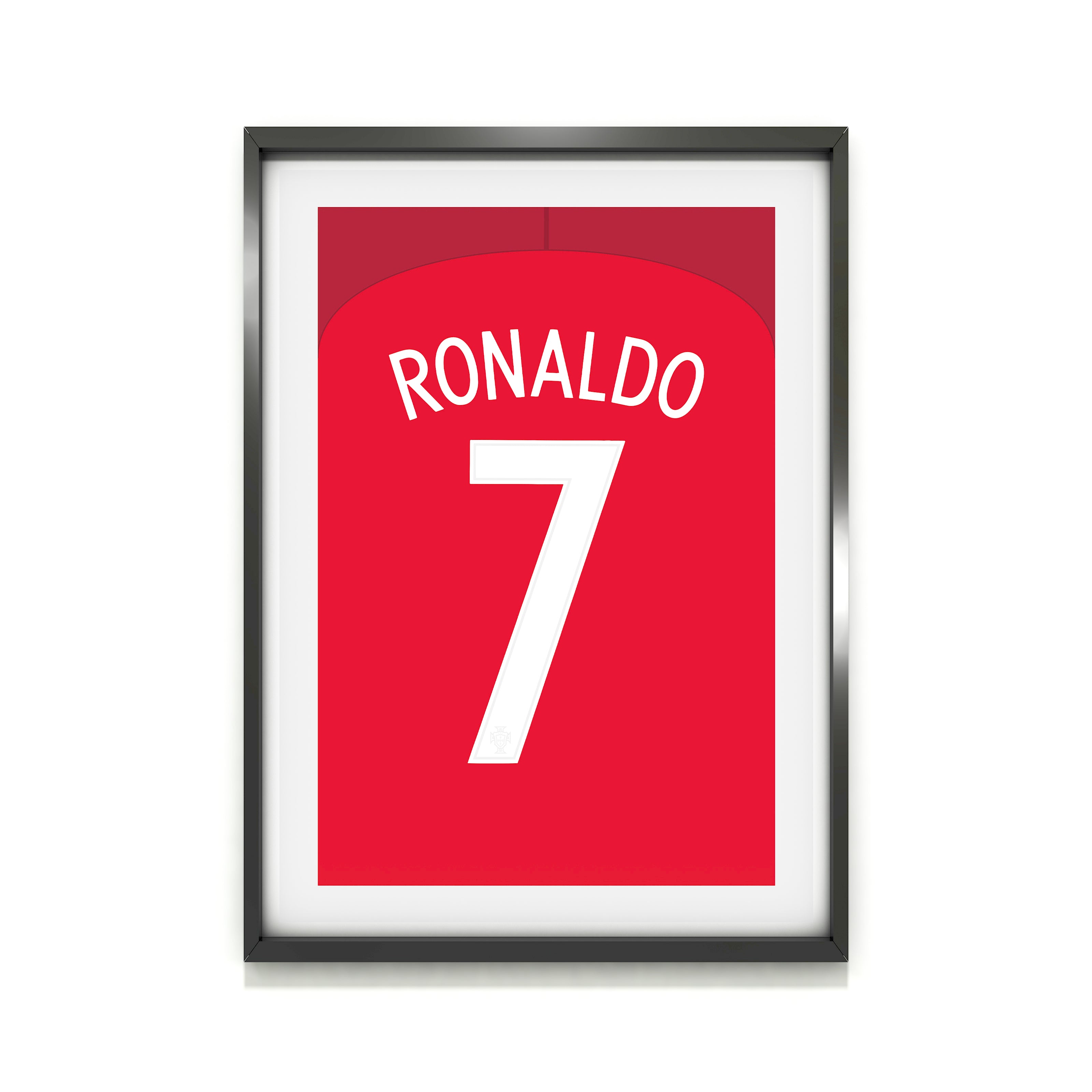 Ronaldo Portugal 2016 (Rückseite) Hochwertiger Kunstdruck - Fußball-Poster - Perfektes Geschenk - Geburtstagsgeschenk für ihn