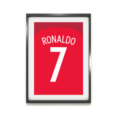 Ronaldo Portogallo 2016 (Retro) Stampa d&