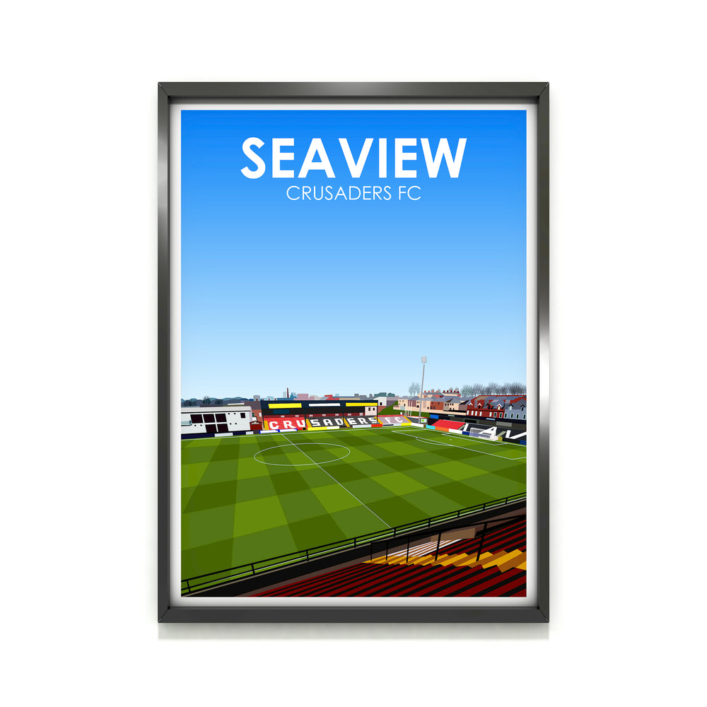 Seaview Crusaders FC Heavyweight Art Print - Football Post - Perfect Gift - Birthday Present for Him