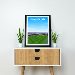 Shamrock Park Heavyweight Art Print - Football Post - Perfect Gift - Birthday Present for Him