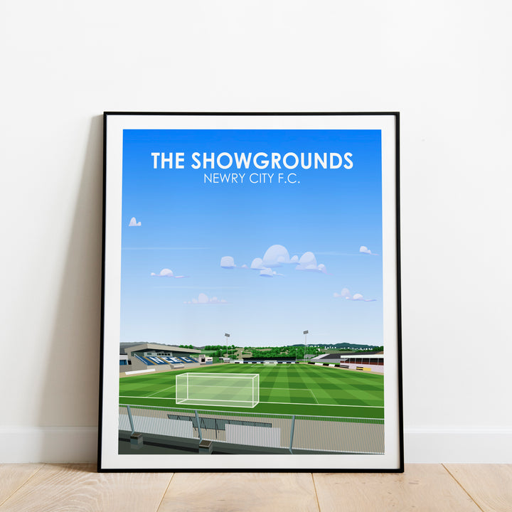 Lámina de arte The Showgrounds Newry City FC de peso pesado - Póster de fútbol - Regalo perfecto - Regalo de cumpleaños para él