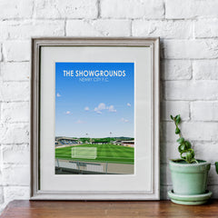 Lámina de arte The Showgrounds Newry City FC de peso pesado - Póster de fútbol - Regalo perfecto - Regalo de cumpleaños para él