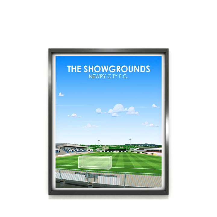 Lámina de arte The Showgrounds Newry City FC de peso pesado - Póster de fútbol - Regalo perfecto - Regalo de cumpleaños para él