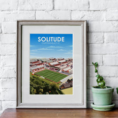 Solitude Cliftonville FC Heavyweight Art Print - Football Post - Perfect Gift - Birthday Present for Him