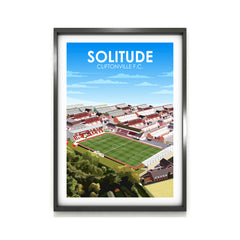 Solitude Cliftonville FC Heavyweight Art Print - Football Post - Perfect Gift - Birthday Present for Him