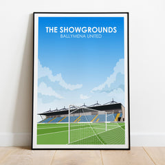 The Showgrounds Ballymena FC Heavyweight Art Print - Football Post - Perfect Gift - Birthday Present for Him