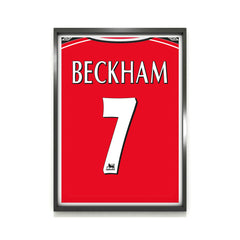 Beckham Manchester Utd (Back) Heavyweight Art Print - Football Post - Perfect Gift - Birthday Present for Him