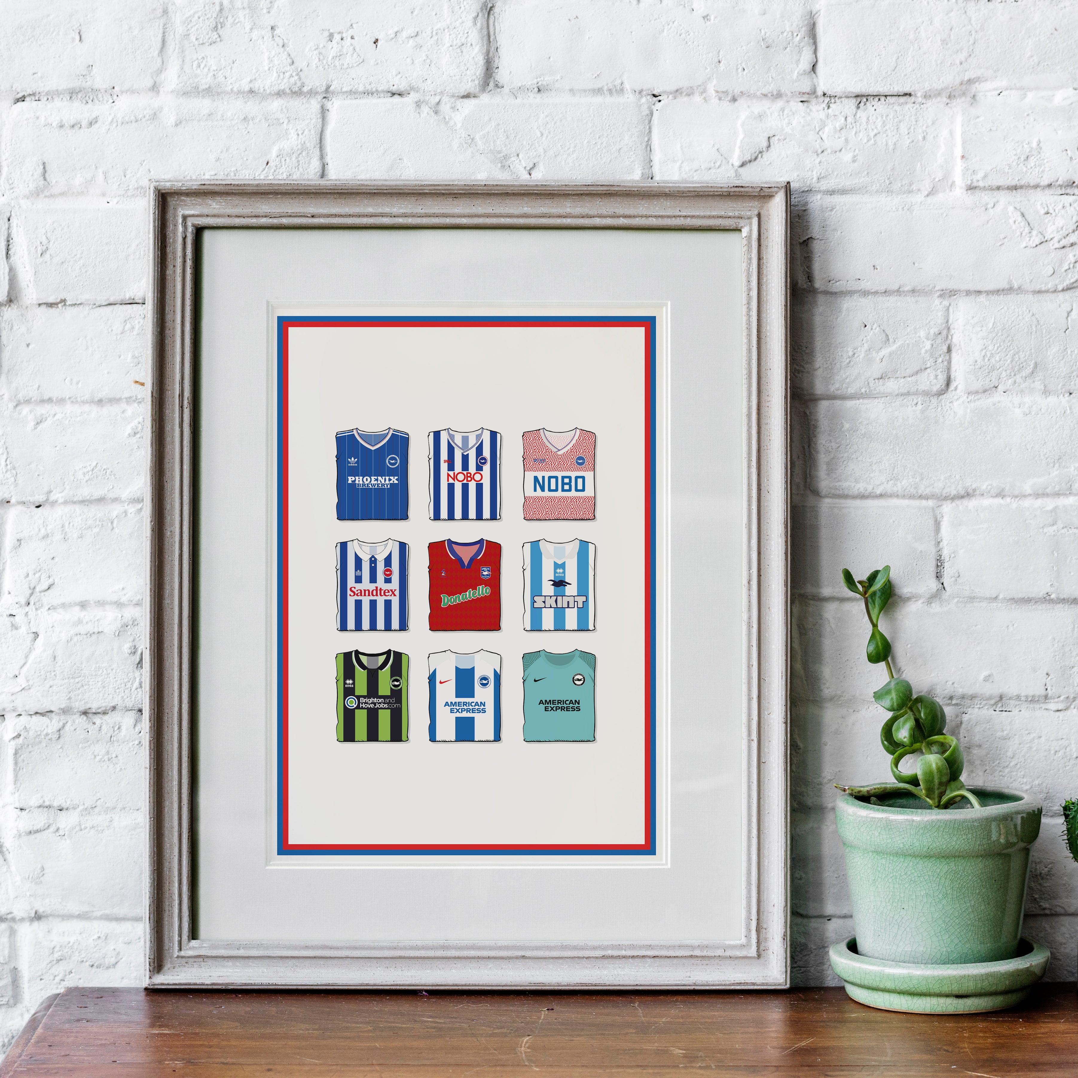 Brighton Collection Heavyweight Art Print - Football Post - Perfect Gift - Birthday Present for Him