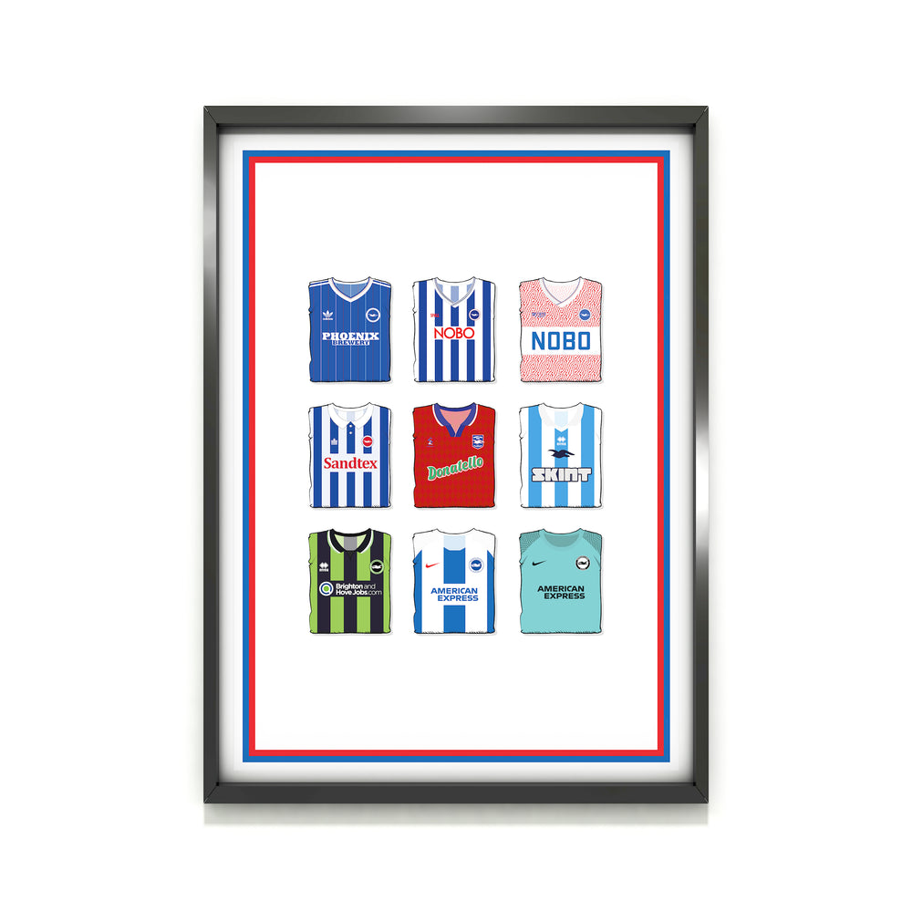 Lámina de arte Brighton Collection de gran gramaje - Poste de fútbol - Regalo perfecto - Regalo de cumpleaños para él