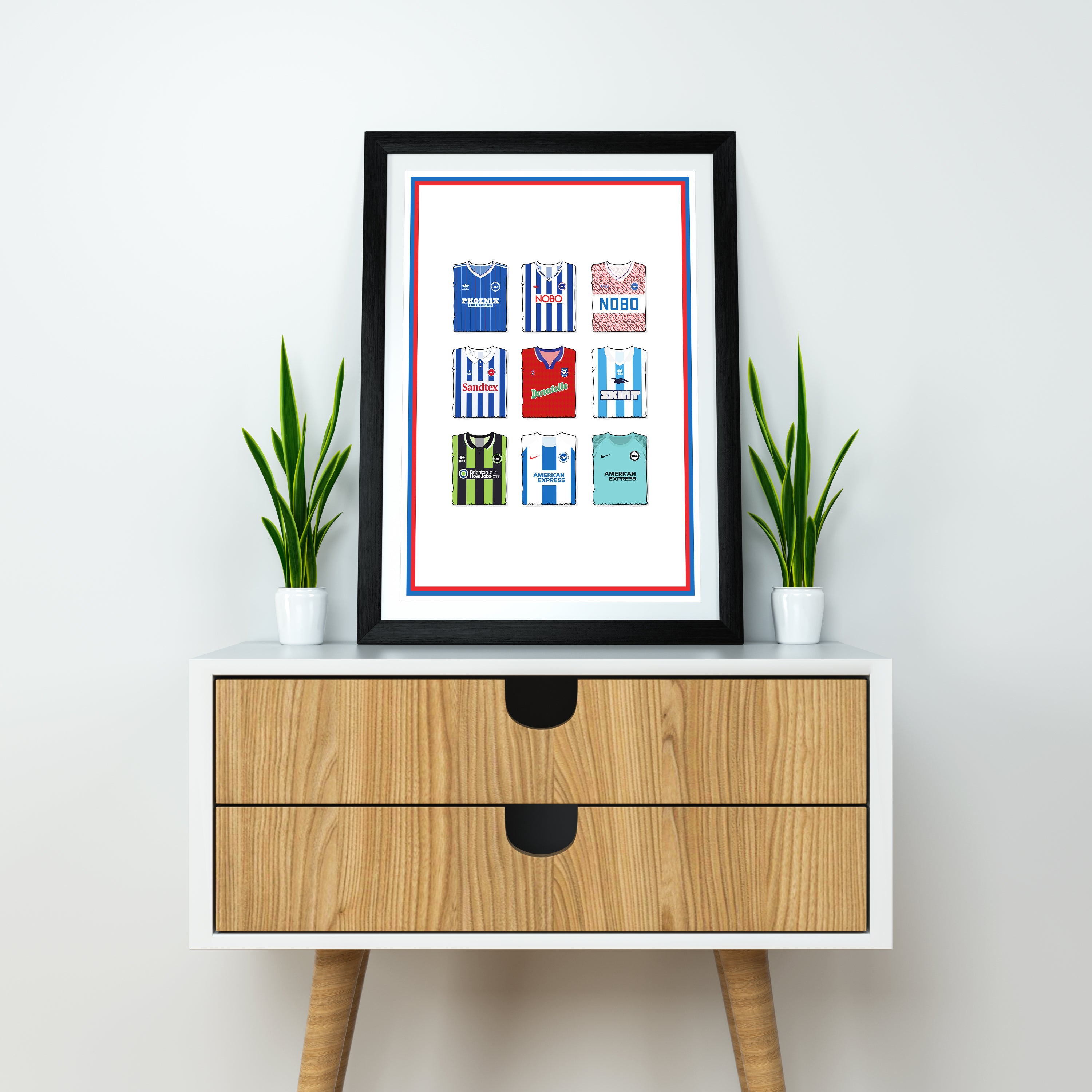 Brighton Collection Heavyweight Art Print - Football Post - Perfect Gift - Birthday Present for Him