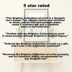 Stampa artistica pesante Brighton Collection - Palo da calcio - Regalo perfetto - Regalo di compleanno per lui