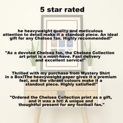 Chelsea Collection Heavyweight Art Print - Football Post - Perfect Gift - Birthday Present for Him