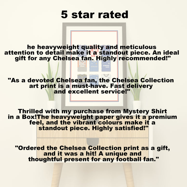 Chelsea Collection Heavyweight Art Print - Football Post - Perfect Gift - Birthday Present for Him