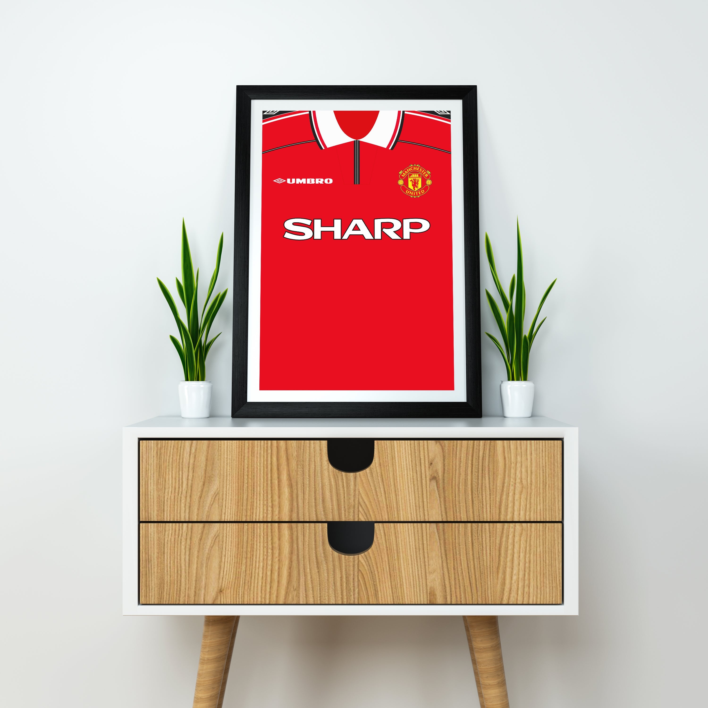 Beckham Manchester Utd (Front) Heavyweight Art Print - Football Post - Perfect Gift - Birthday Present for Him