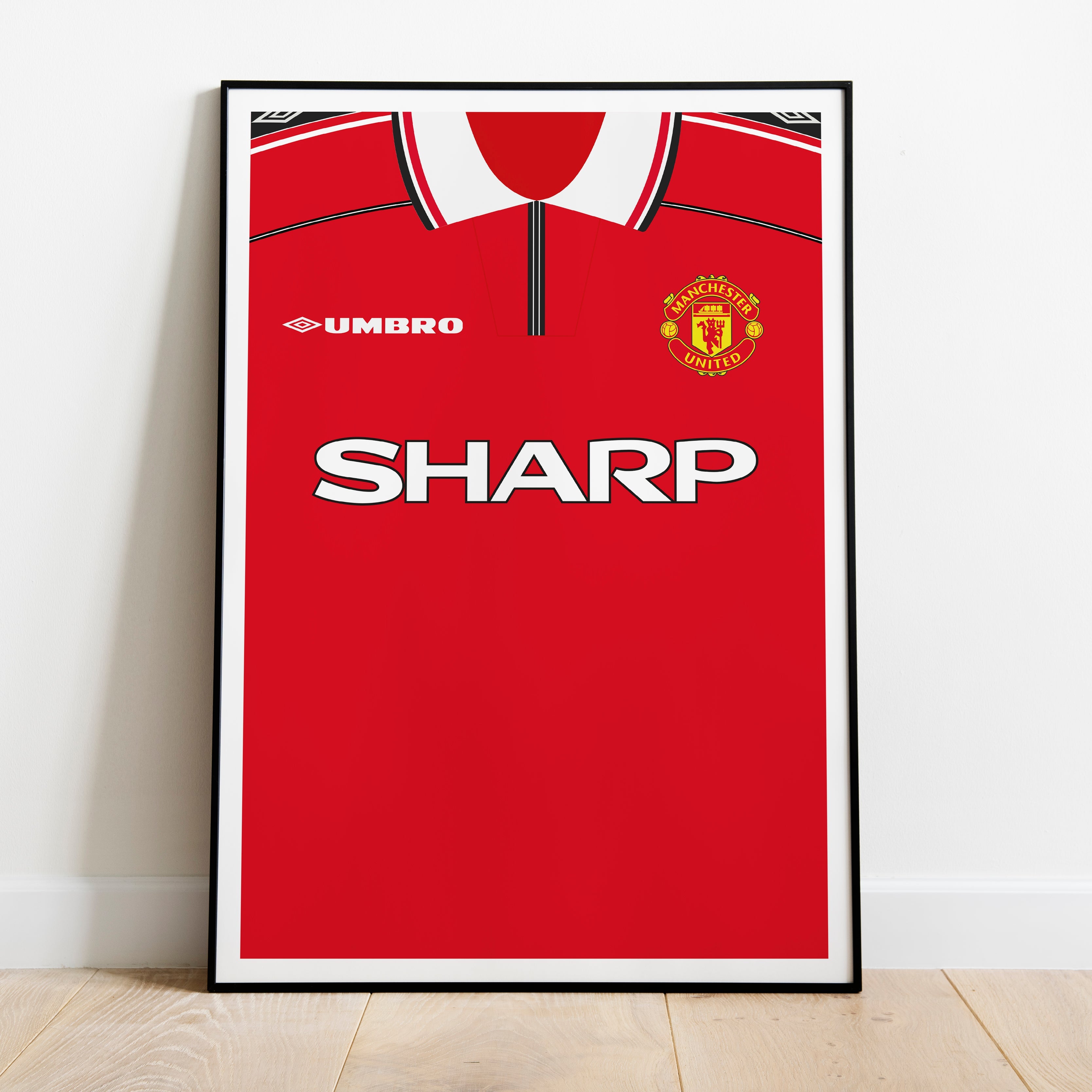 Beckham Manchester Utd (Front) Heavyweight Art Print - Football Post - Perfect Gift - Birthday Present for Him