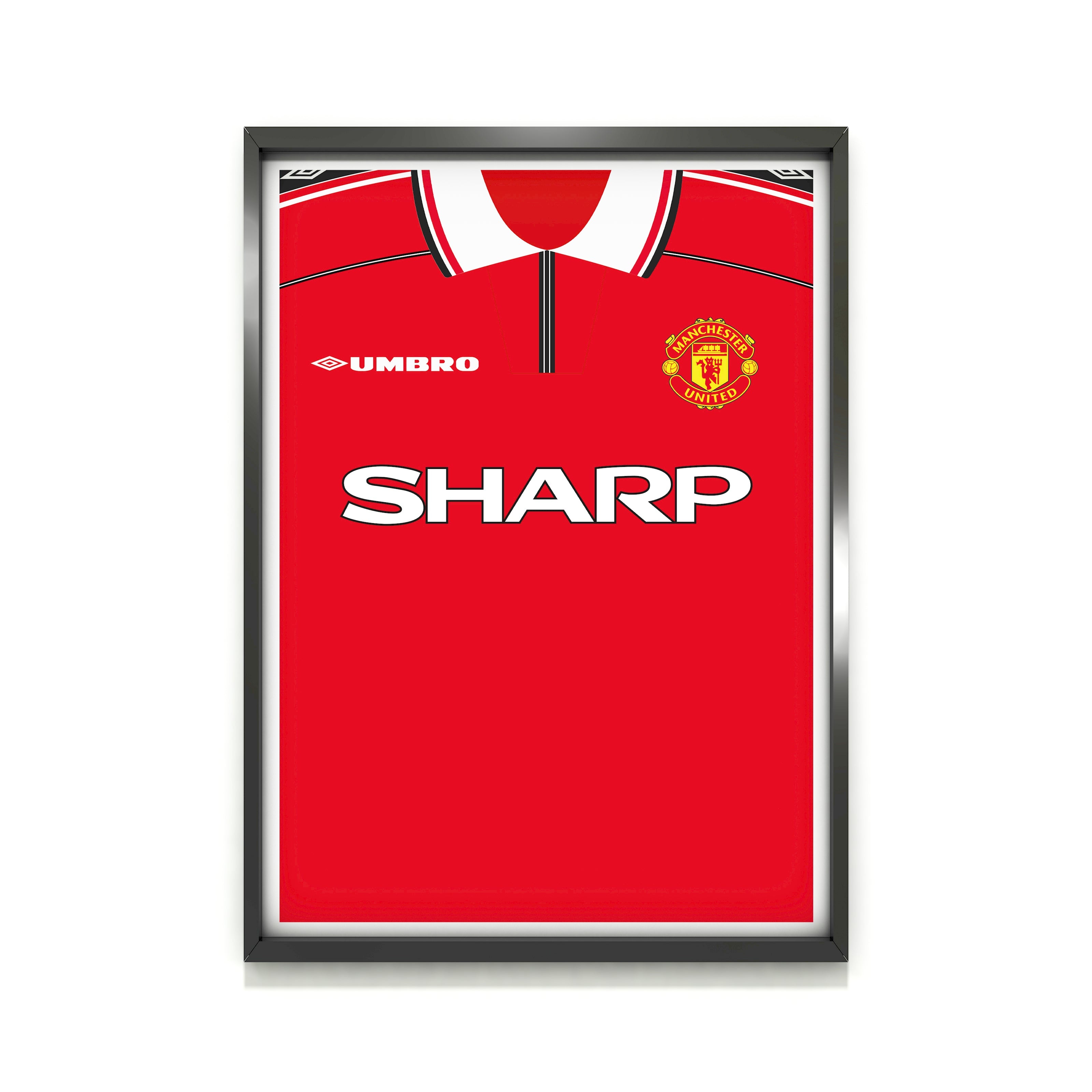 Beckham Manchester Utd (Front) Heavyweight Art Print - Football Post - Perfect Gift - Birthday Present for Him