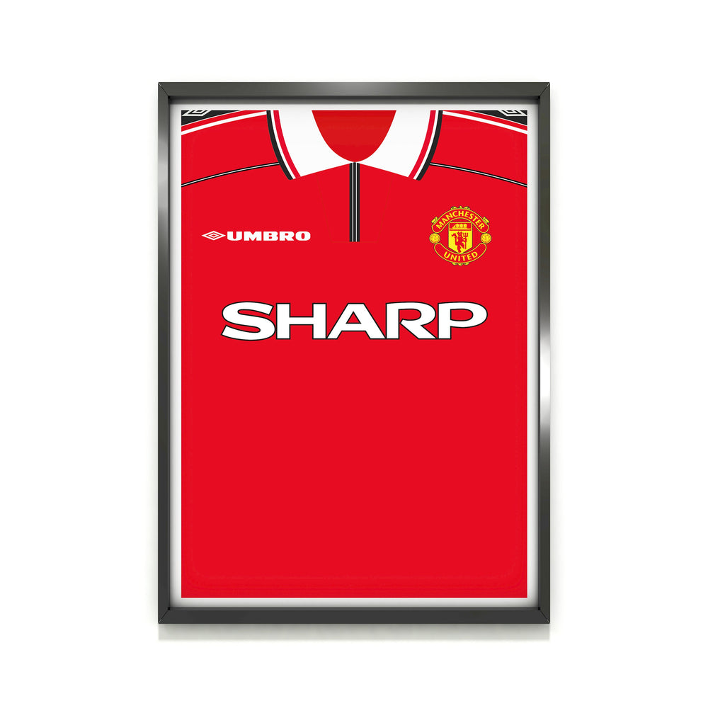 Beckham Manchester Utd (Front) Heavyweight Art Print - Football Post - Perfect Gift - Birthday Present for Him
