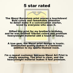 Messi Barcelona 2005/06 (Front) Heavyweight Art Print - Football Post - Perfect Gift - Birthday Present for Him