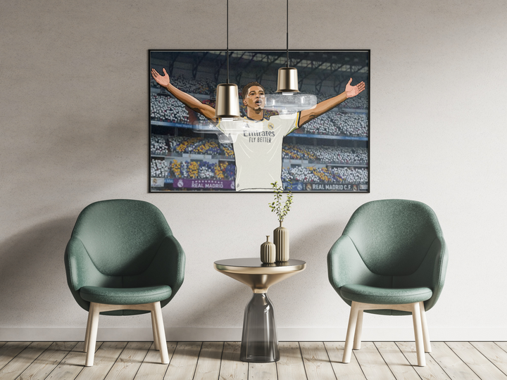 Jude Bellingham Real Madrid Heavyweight Art Print - Football Post - Perfect Gift - Birthday Present for Him