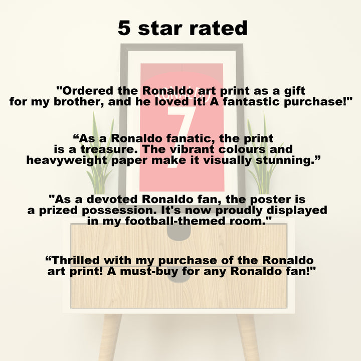 Ronaldo Portogallo 2016 (Retro) Stampa d&
