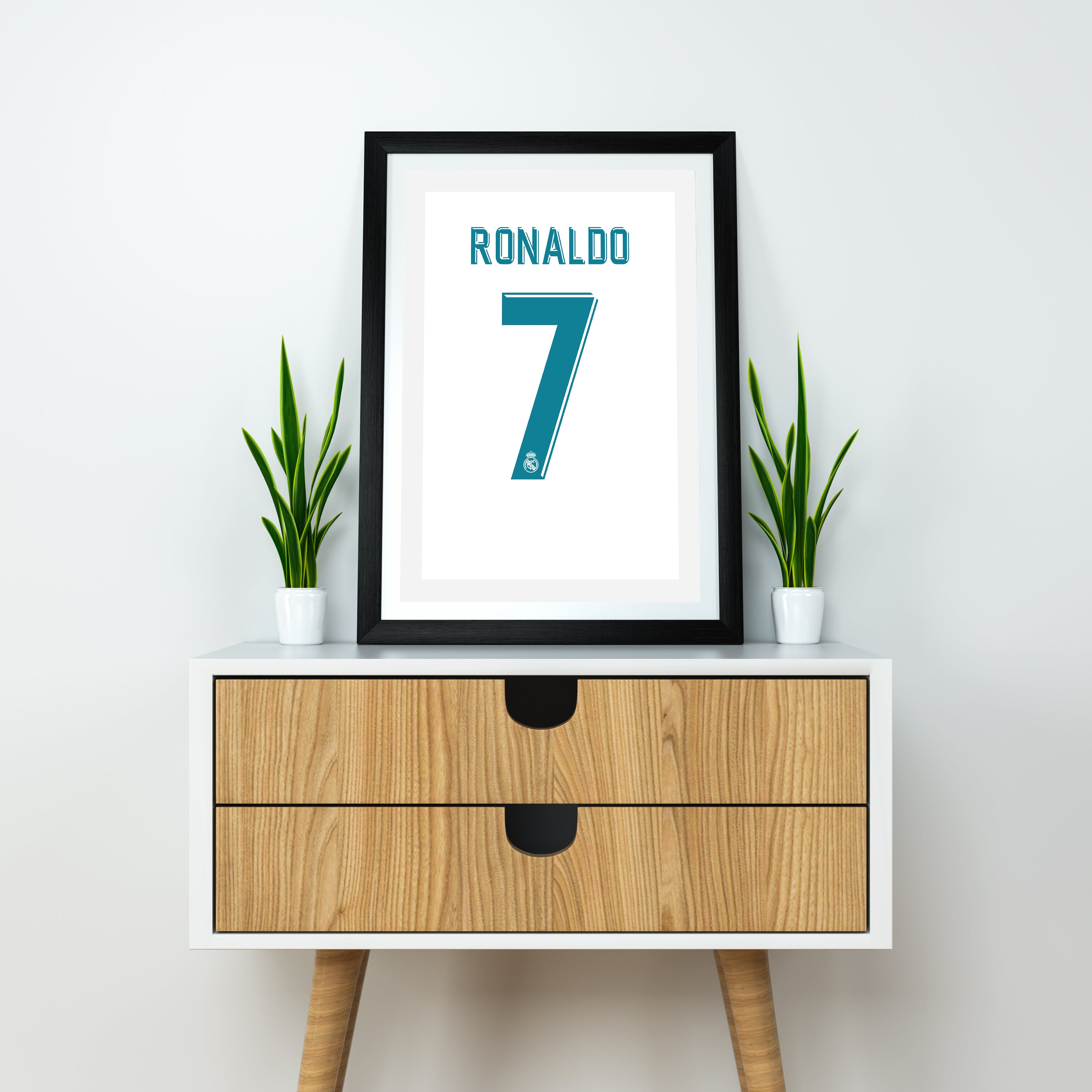 Ronaldo Real Madrid 2017/18 (Back) Heavyweight Art Print - Football Post - Perfect Gift - Birthday Present for Him