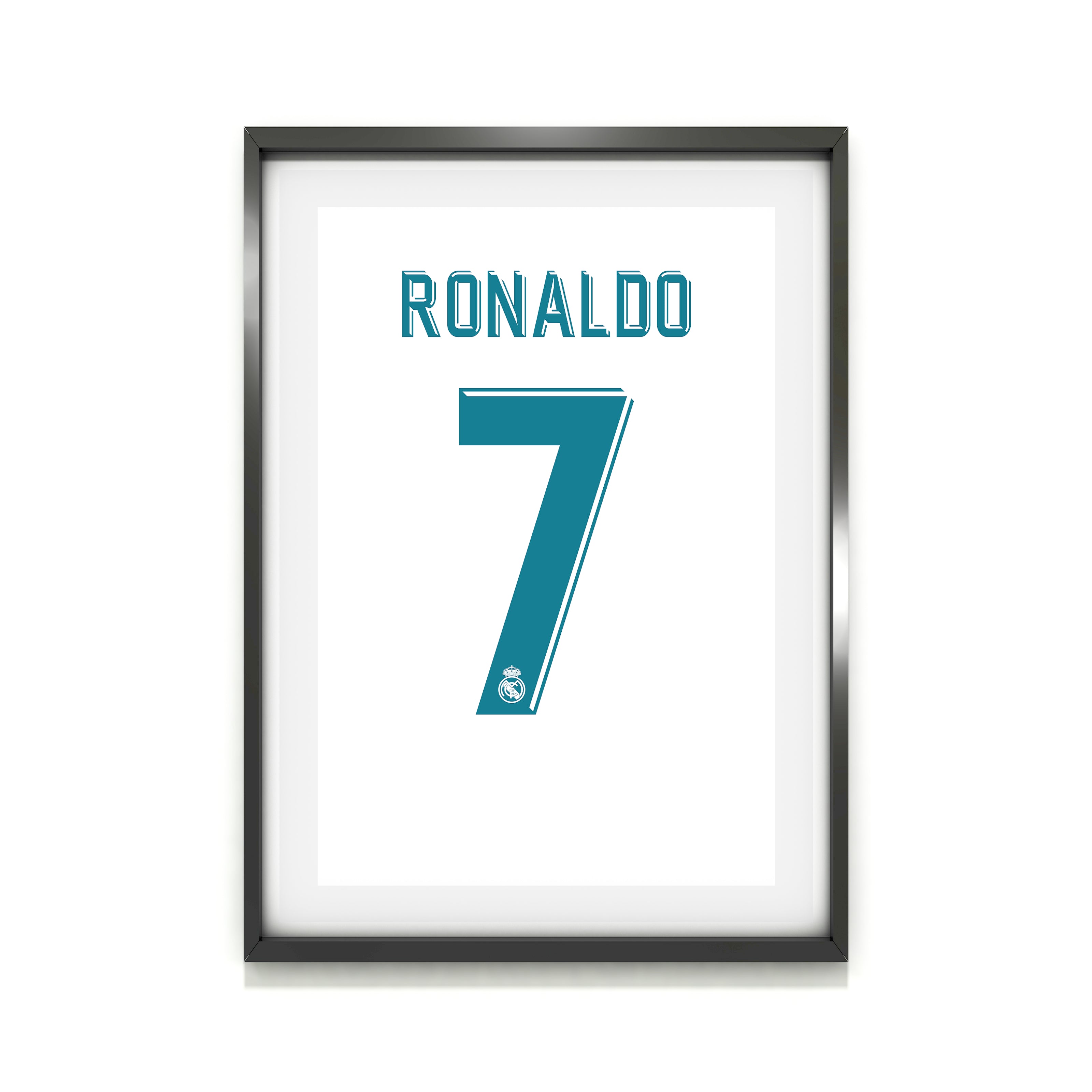 Ronaldo Real Madrid 2017/18 (Back) Heavyweight Art Print - Football Post - Perfect Gift - Birthday Present for Him