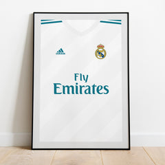 Ronaldo Real Madrid 2017/18 (Front) Heavyweight Art Print - Football Post - Perfect Gift - Birthday Present for Him