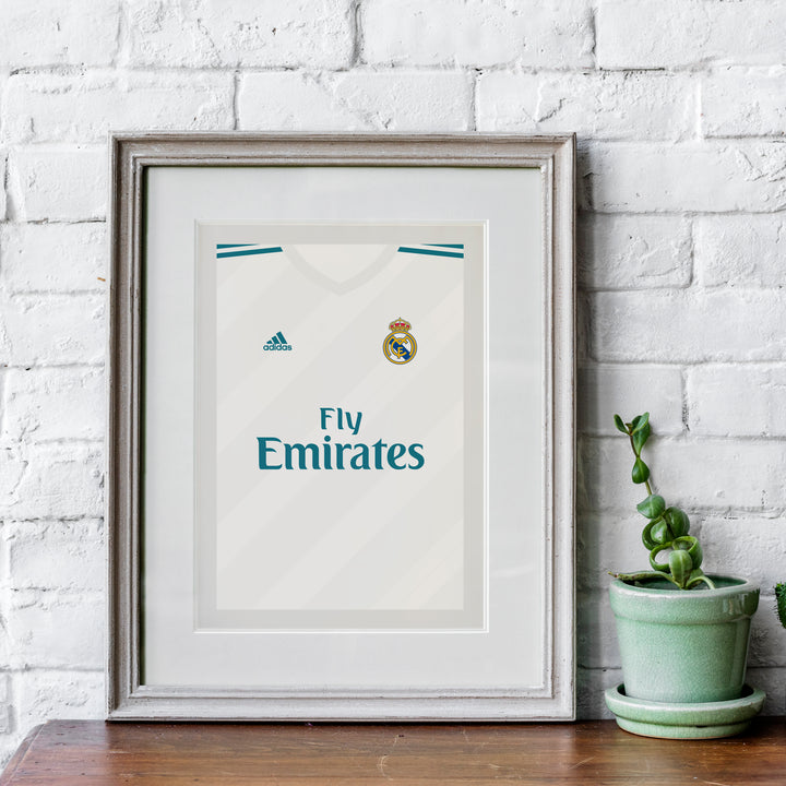 Ronaldo Real Madrid 2017/18 (Front) Heavyweight Art Print - Football Post - Perfect Gift - Birthday Present for Him